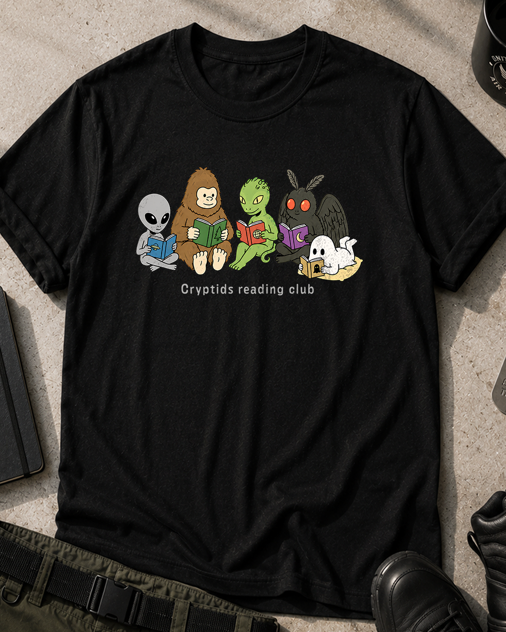 Cryptids Reading Club Halloween T-Shirt