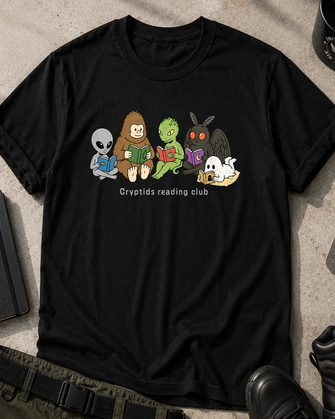 Cryptids Reading Club Halloween T-Shirt