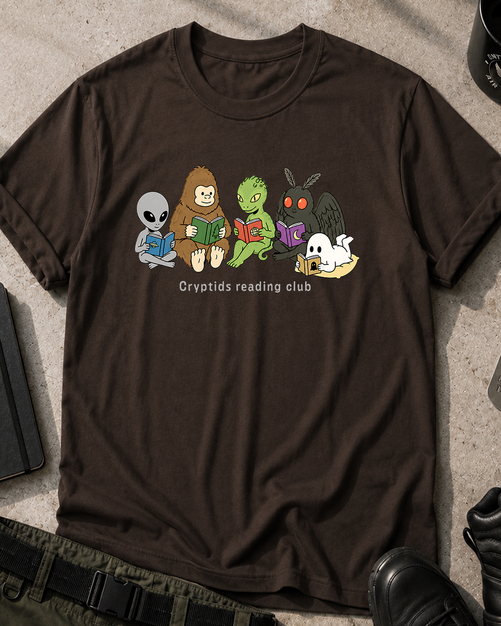 Cryptids Reading Club Halloween T-Shirt