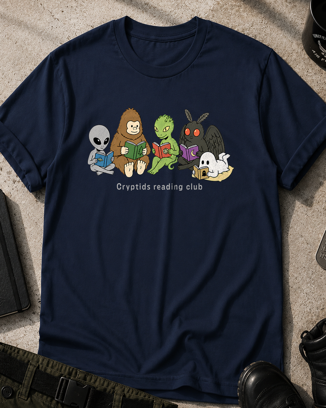 Cryptids Reading Club Halloween T-Shirt
