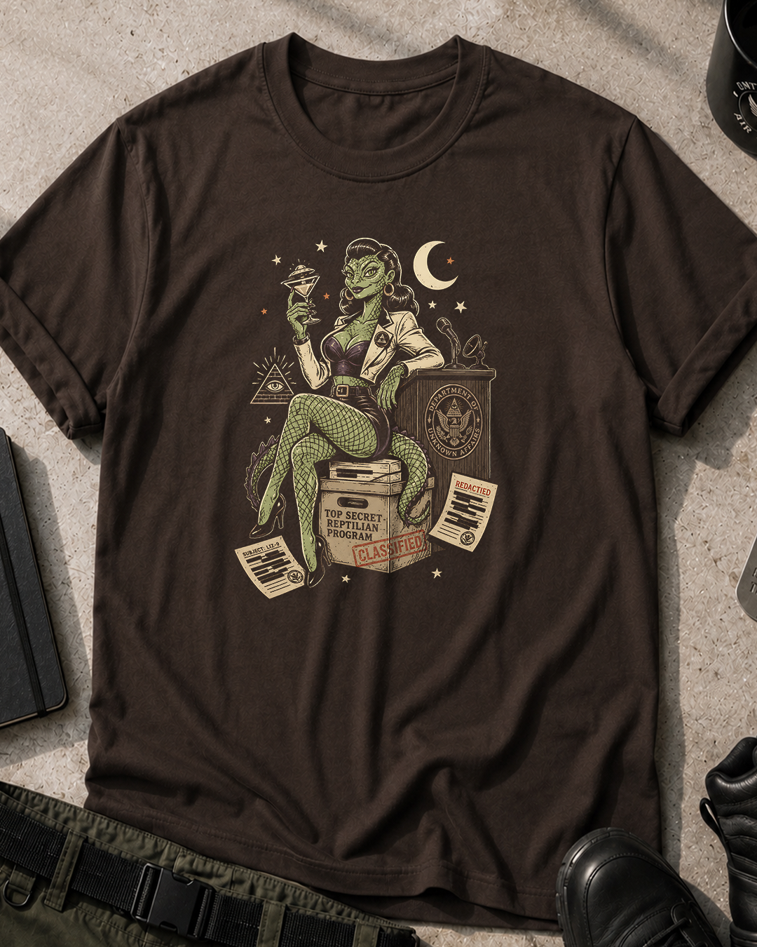 Reptilian Pinup T-Shirt