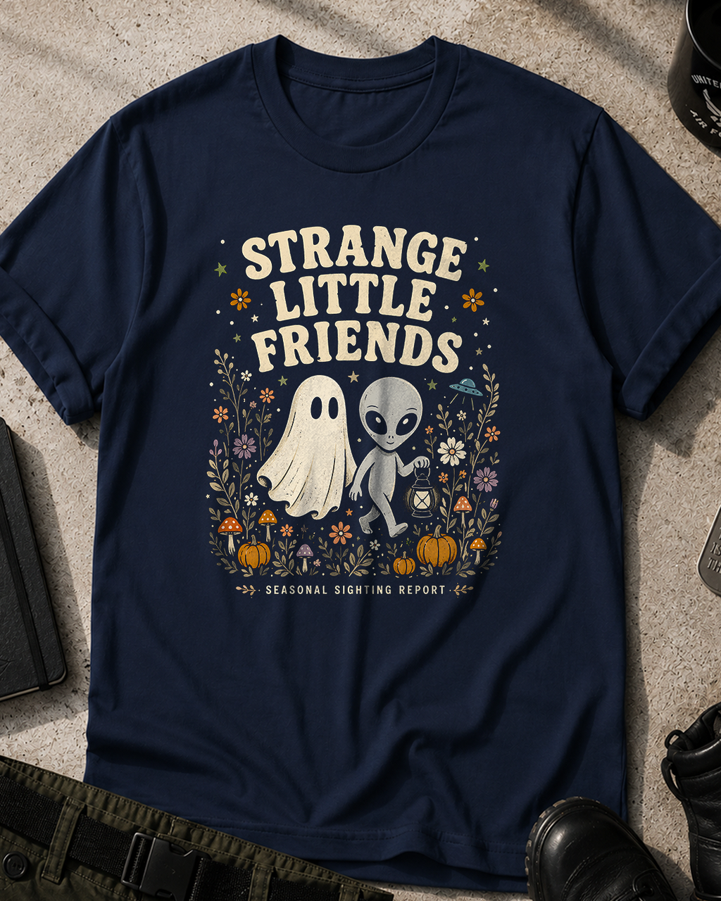 Strange Little Friends Halloween T-Shirt