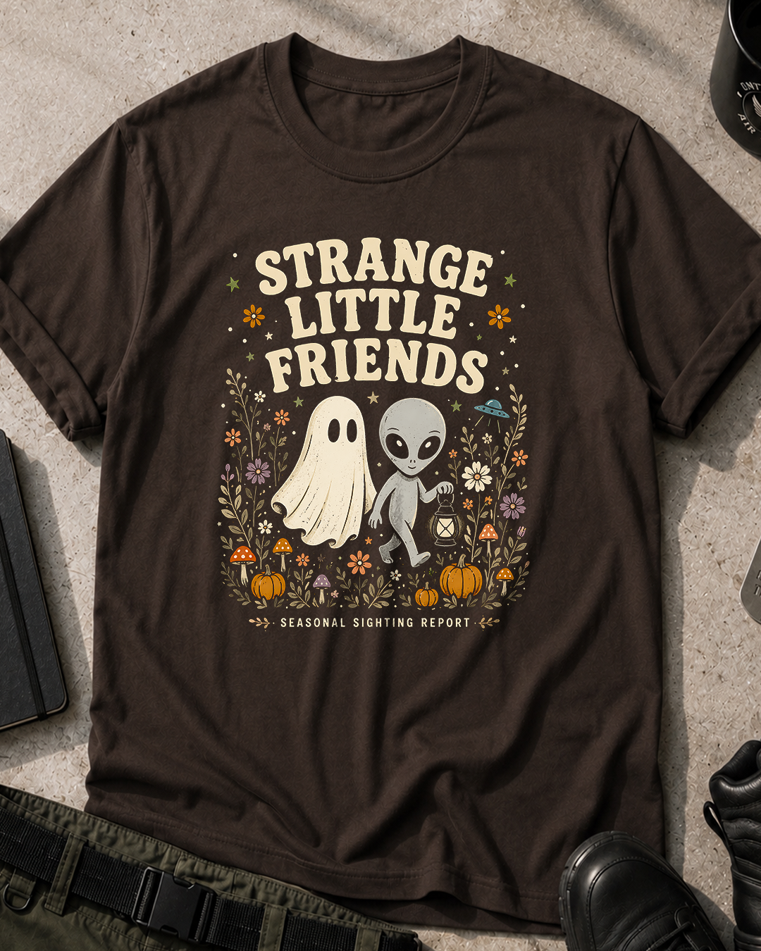 Strange Little Friends Halloween T-Shirt