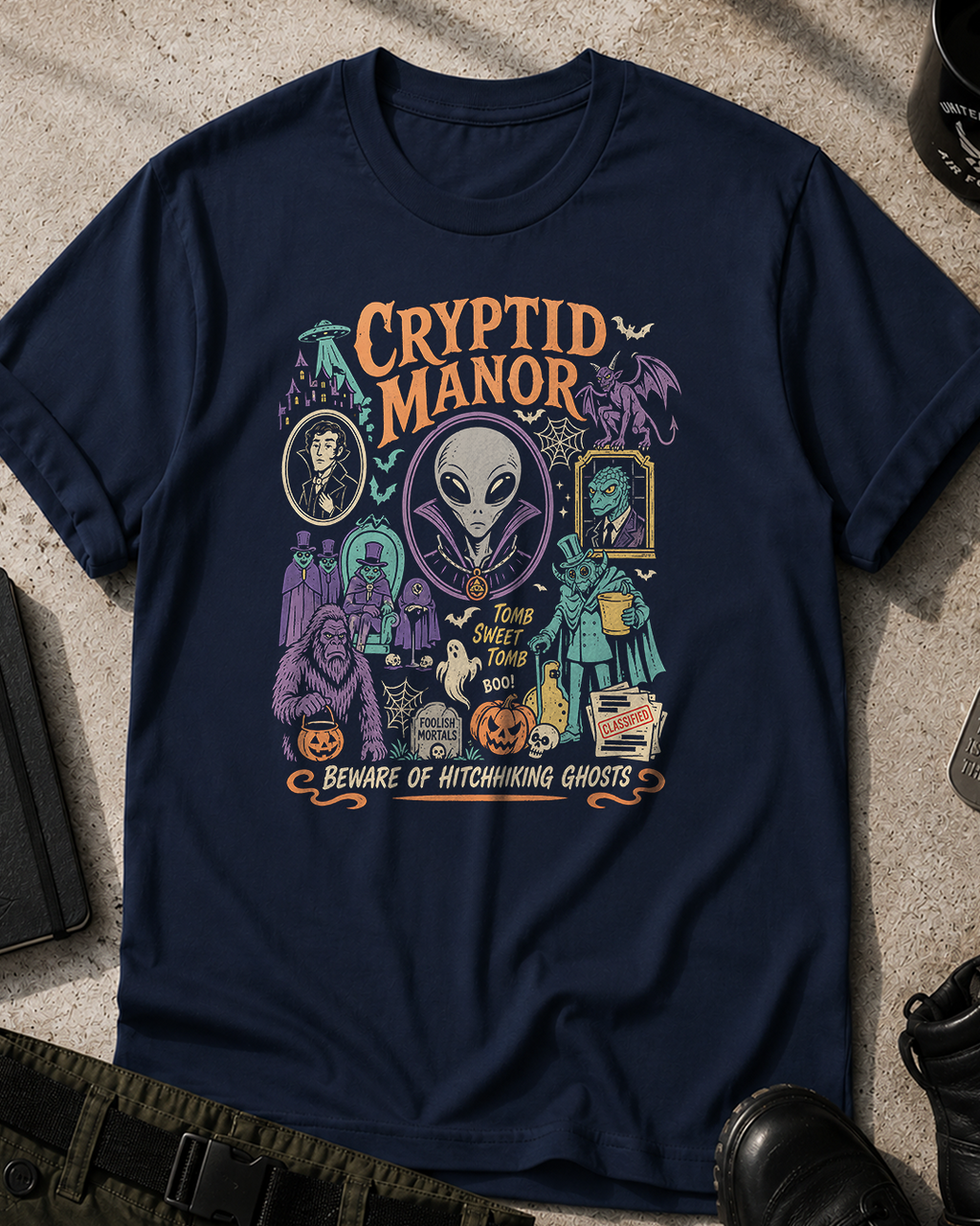Cryptid Manor Halloween T-Shirt