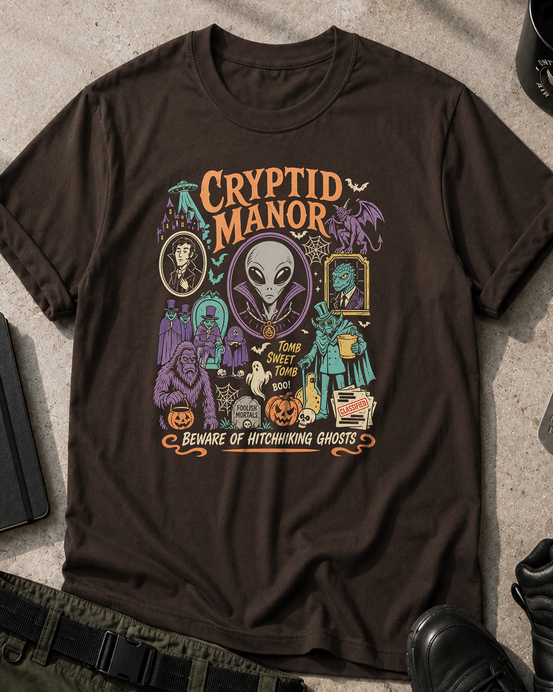 Cryptid Manor Halloween T-Shirt