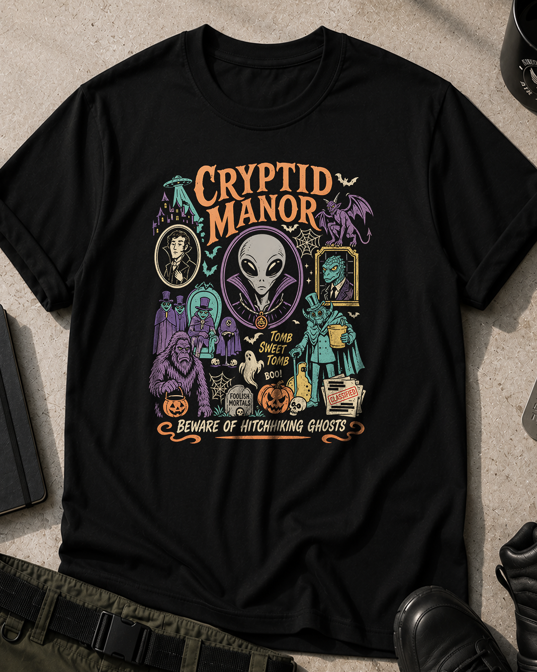 Cryptid Manor Halloween T-Shirt