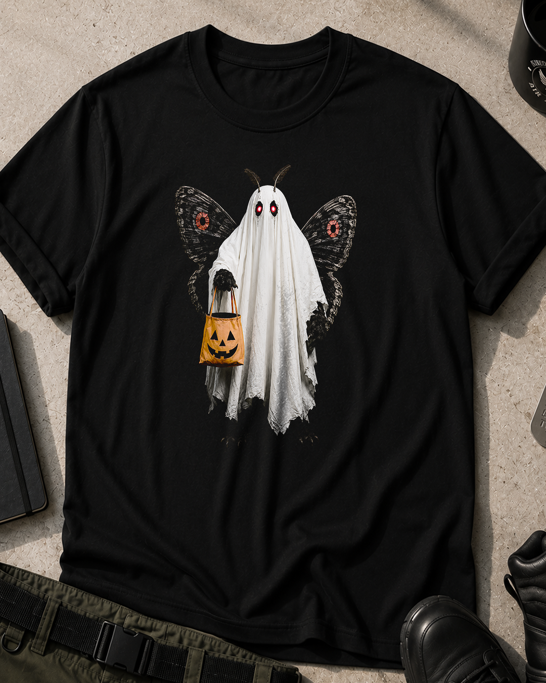 Ghost Mothman Halloween T‑Shirt