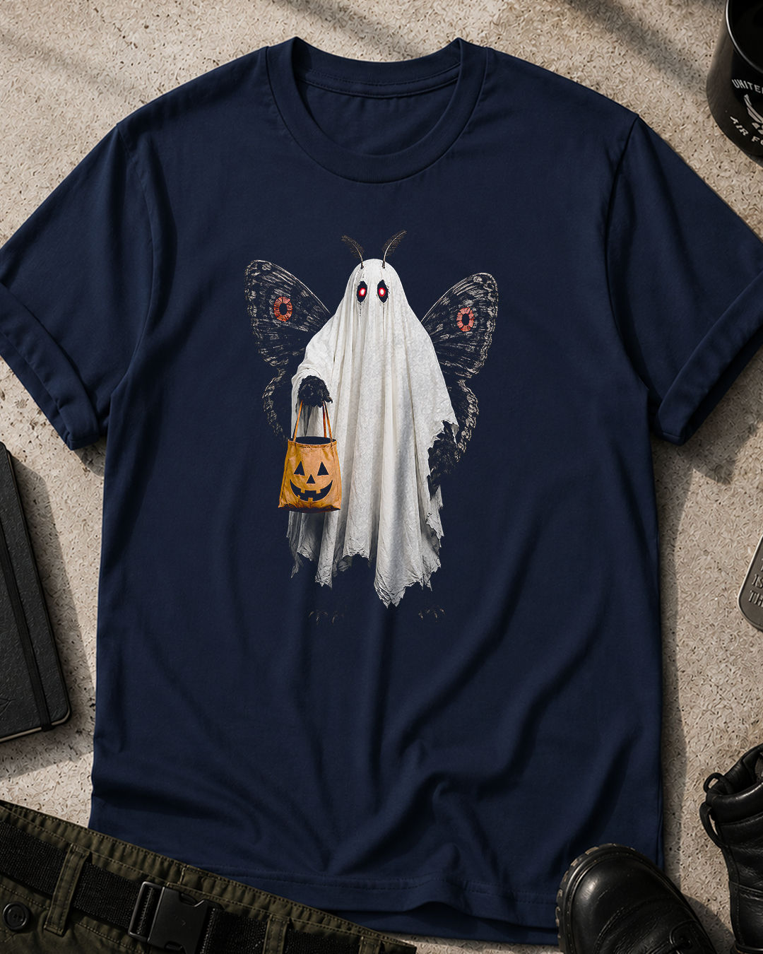 Ghost Mothman Halloween T‑Shirt