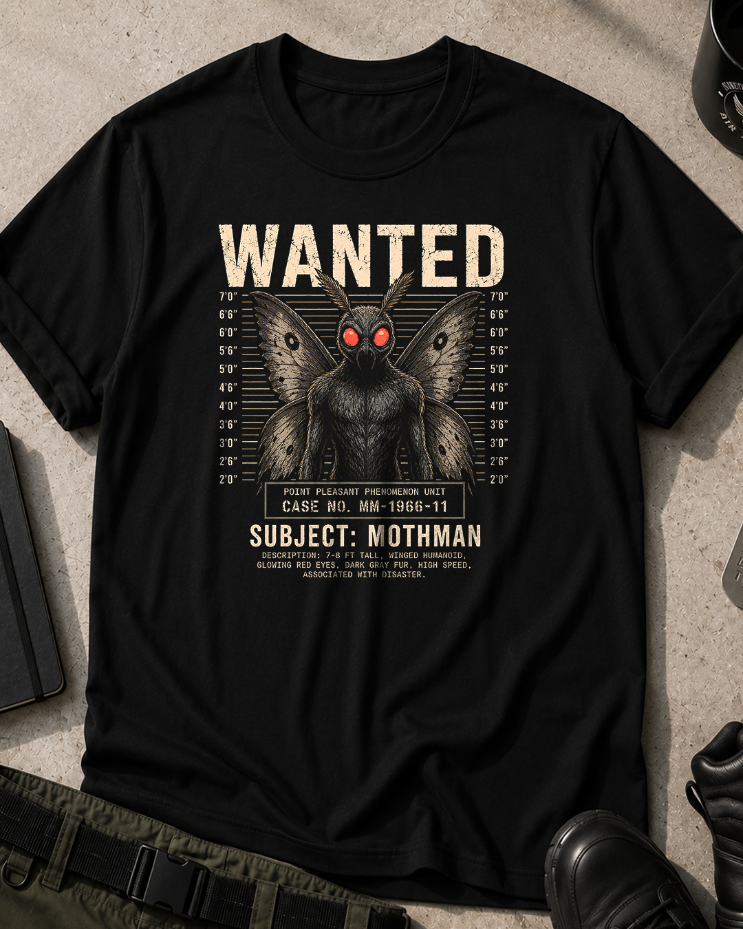 Mothman Wanted T-Shirt