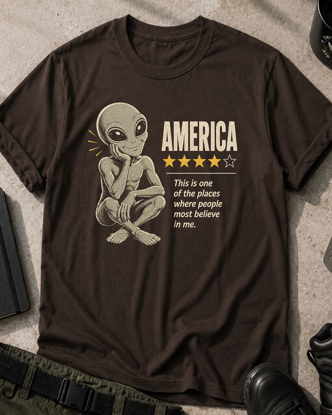 Alien Rates America T-Shirt
