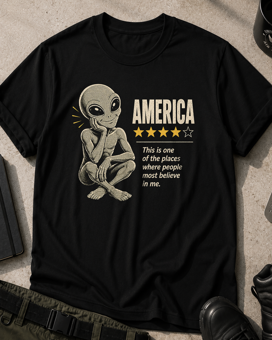 Alien Rates America T-Shirt