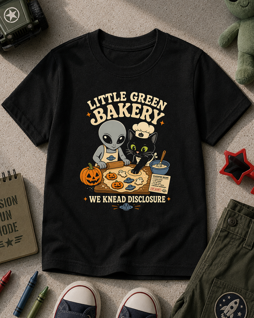 Little Green Bakery Halloween Kids T-Shirt