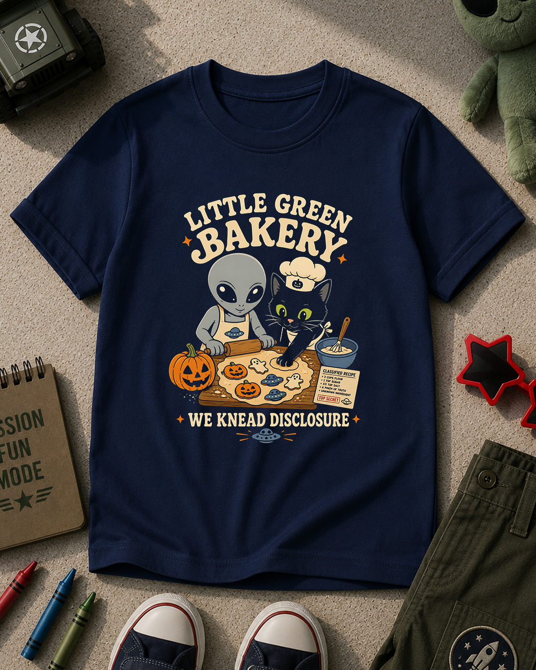 Little Green Bakery Halloween Kids T-Shirt