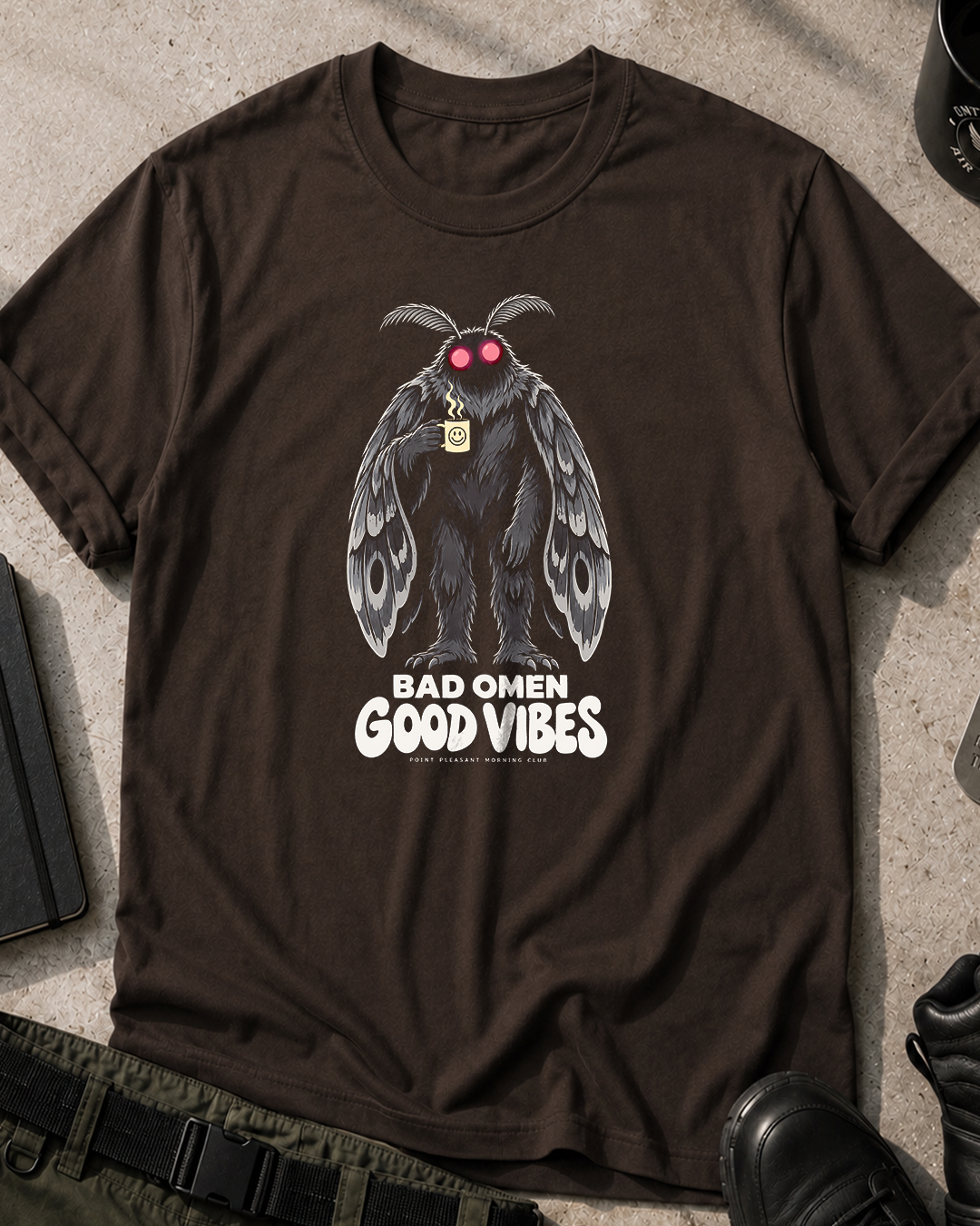 Mothman Bad Omens Good Vibes T-Shirt