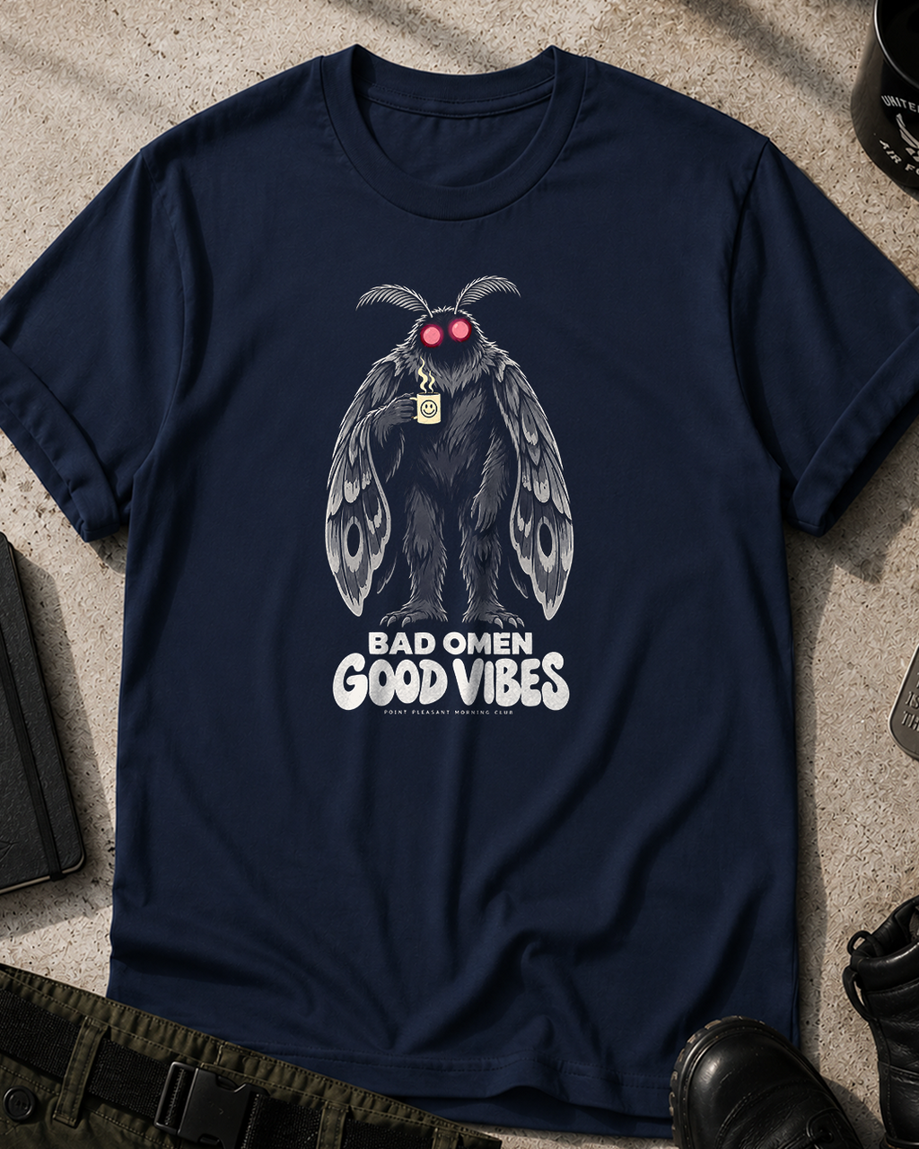 Mothman Bad Omens Good Vibes T-Shirt
