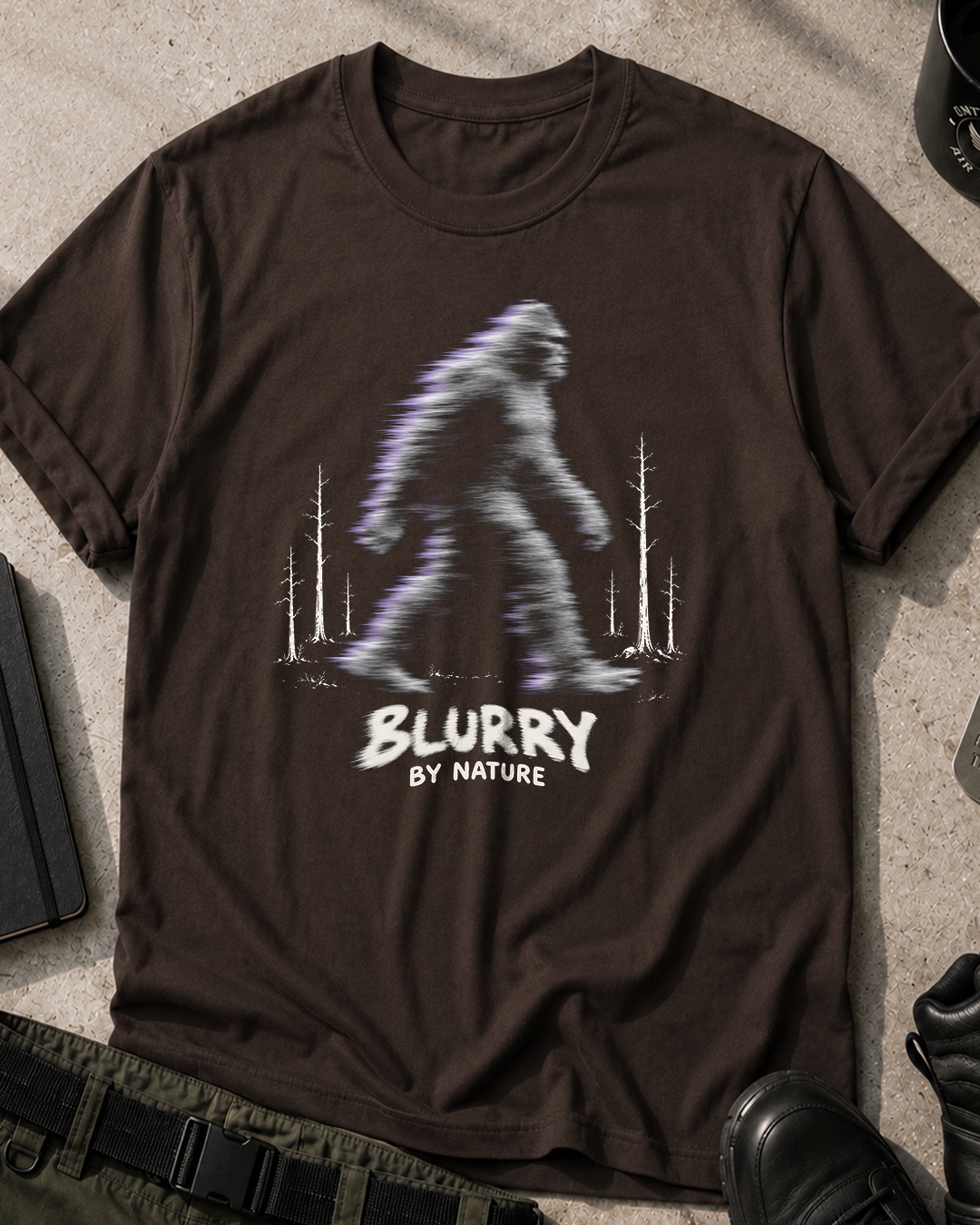 Blurry by Nature Bigfoot T-Shirt