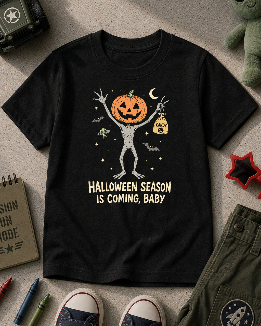 Halloween Season Kids T‑Shirt