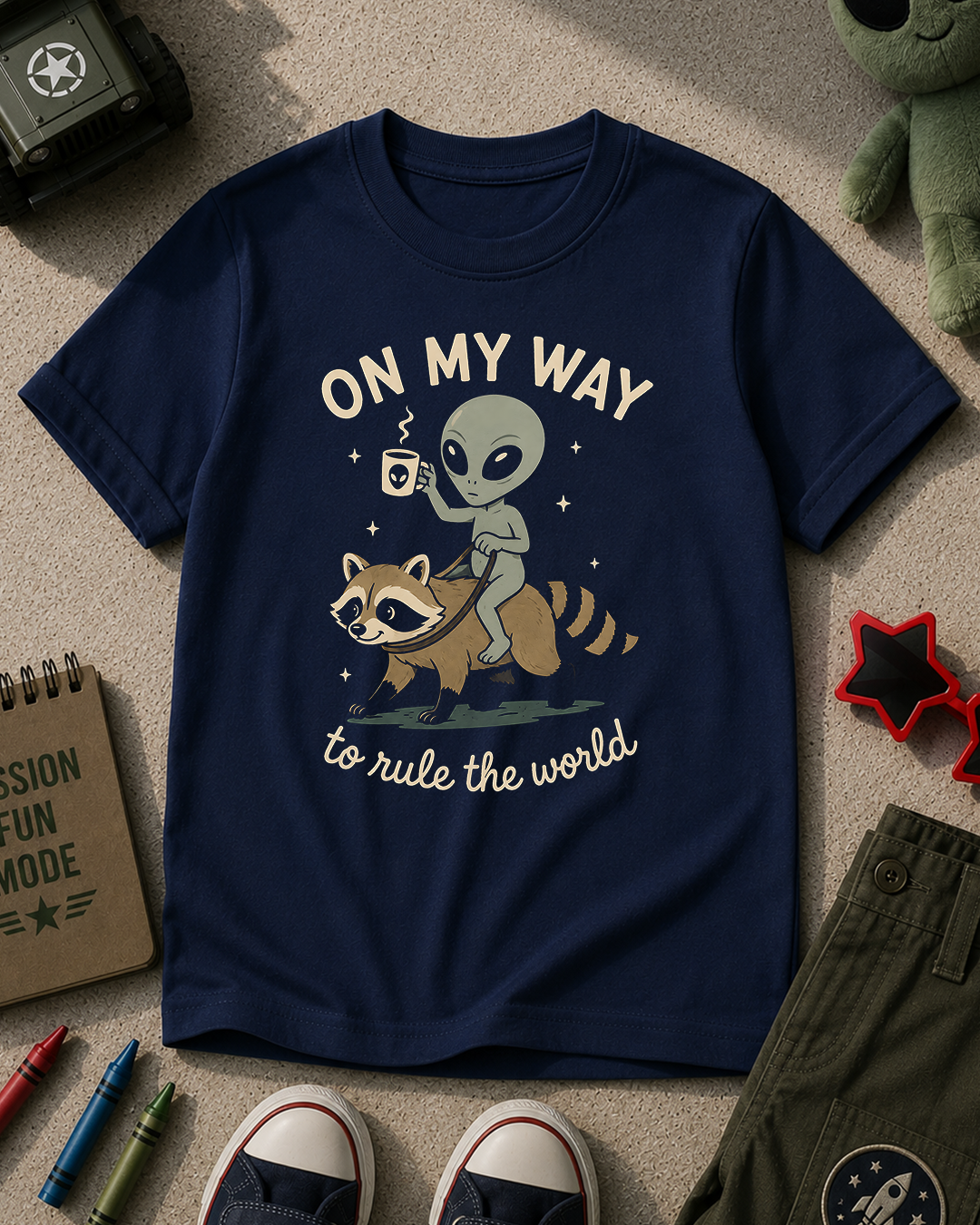 Alien Rule The World Kids T-Shirt