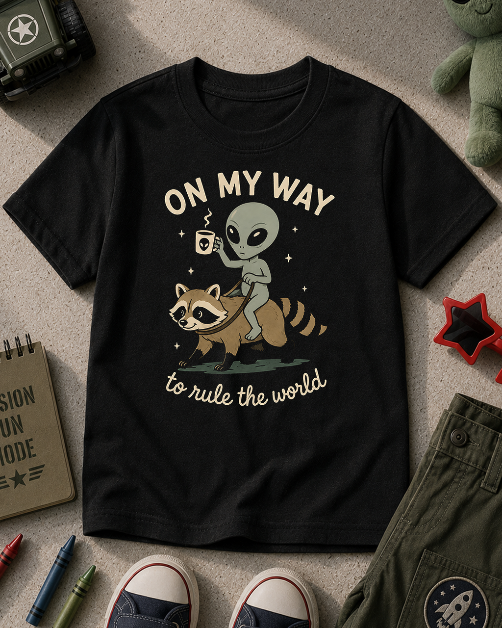Alien Rule The World Kids T-Shirt