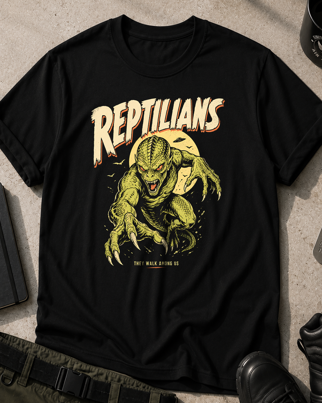 Reptilians Vintage Monster T‑Shirt