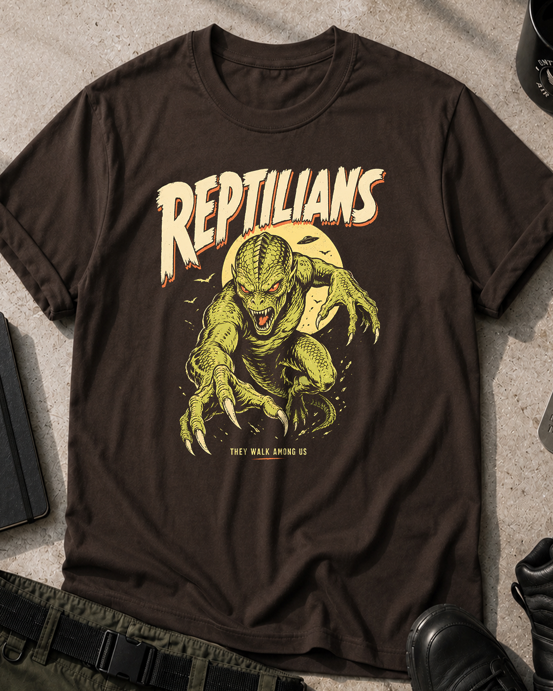 Reptilians Vintage Monster T‑Shirt