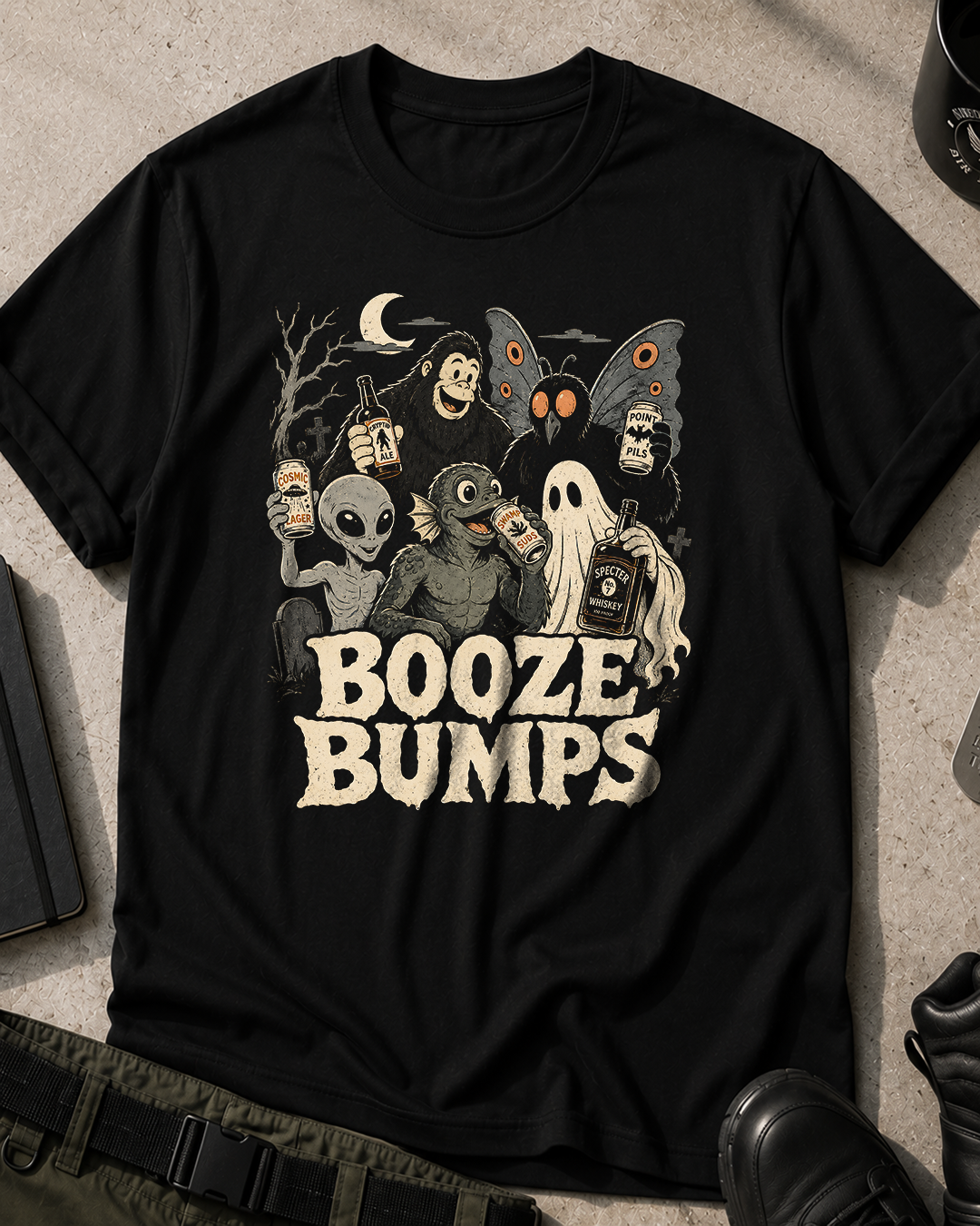 Booze Bumps Halloween T-Shirt