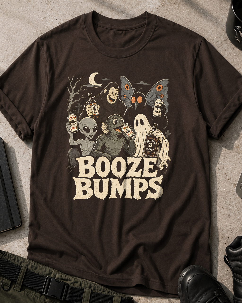 Booze Bumps Halloween T-Shirt