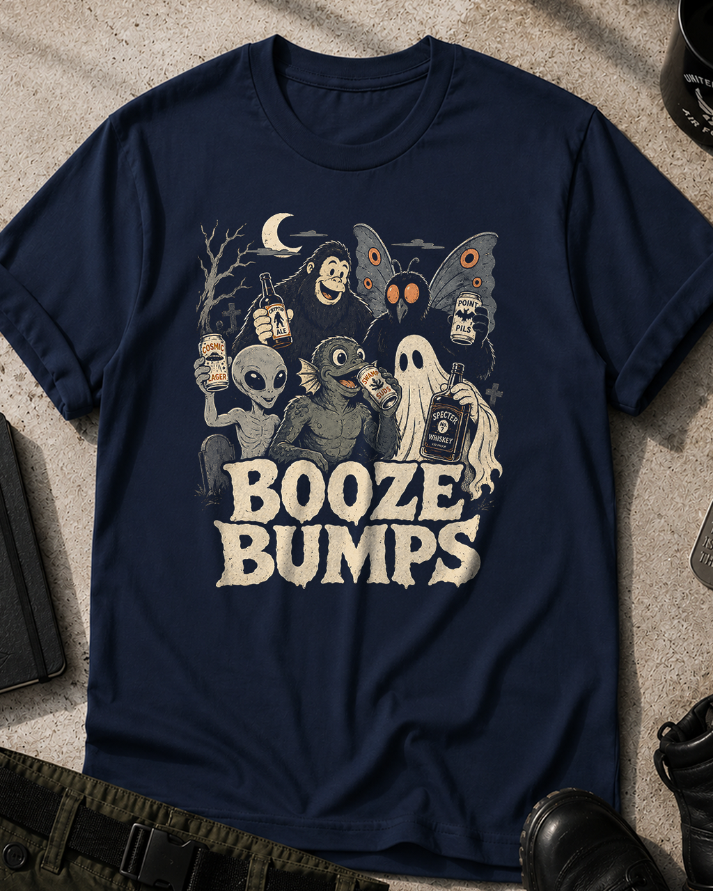 Booze Bumps Halloween T-Shirt