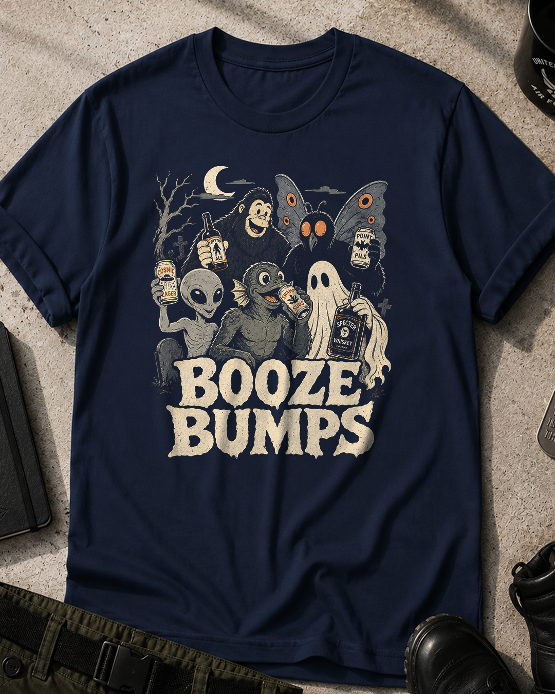 Booze Bumps Halloween T-Shirt