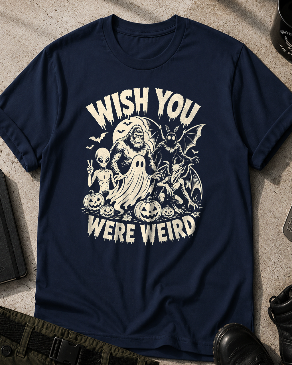 Wish You Were Weird Halloween T-Shirt
