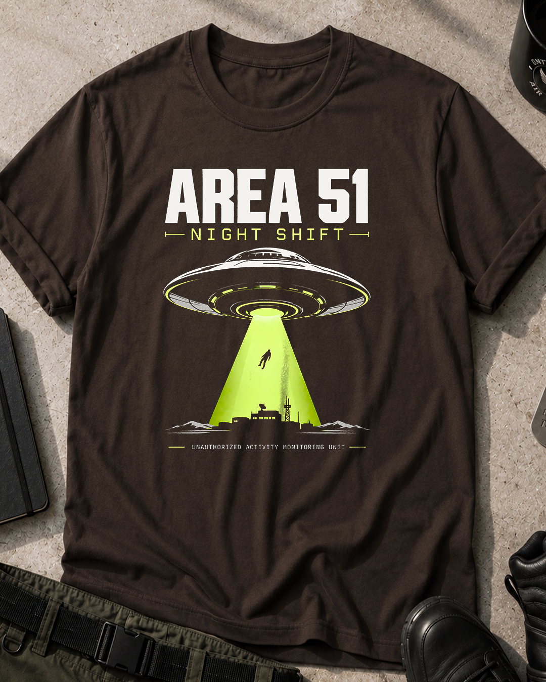 Area 51 Night Shift Retro T-Shirt