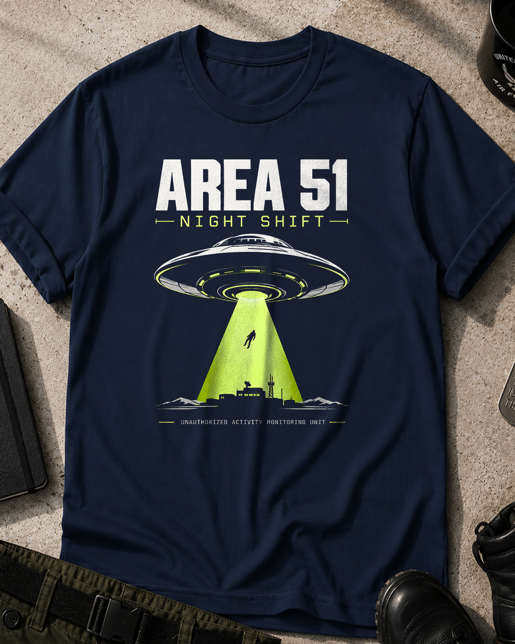 Area 51 Night Shift Retro T-Shirt