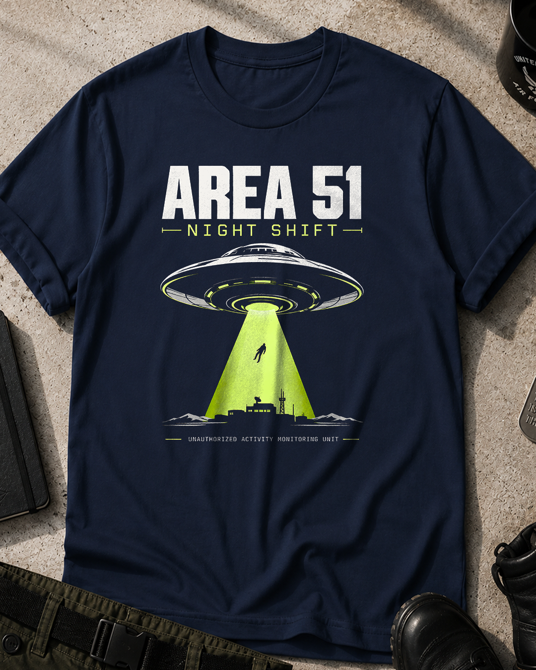 Area 51 Night Shift Retro T-Shirt