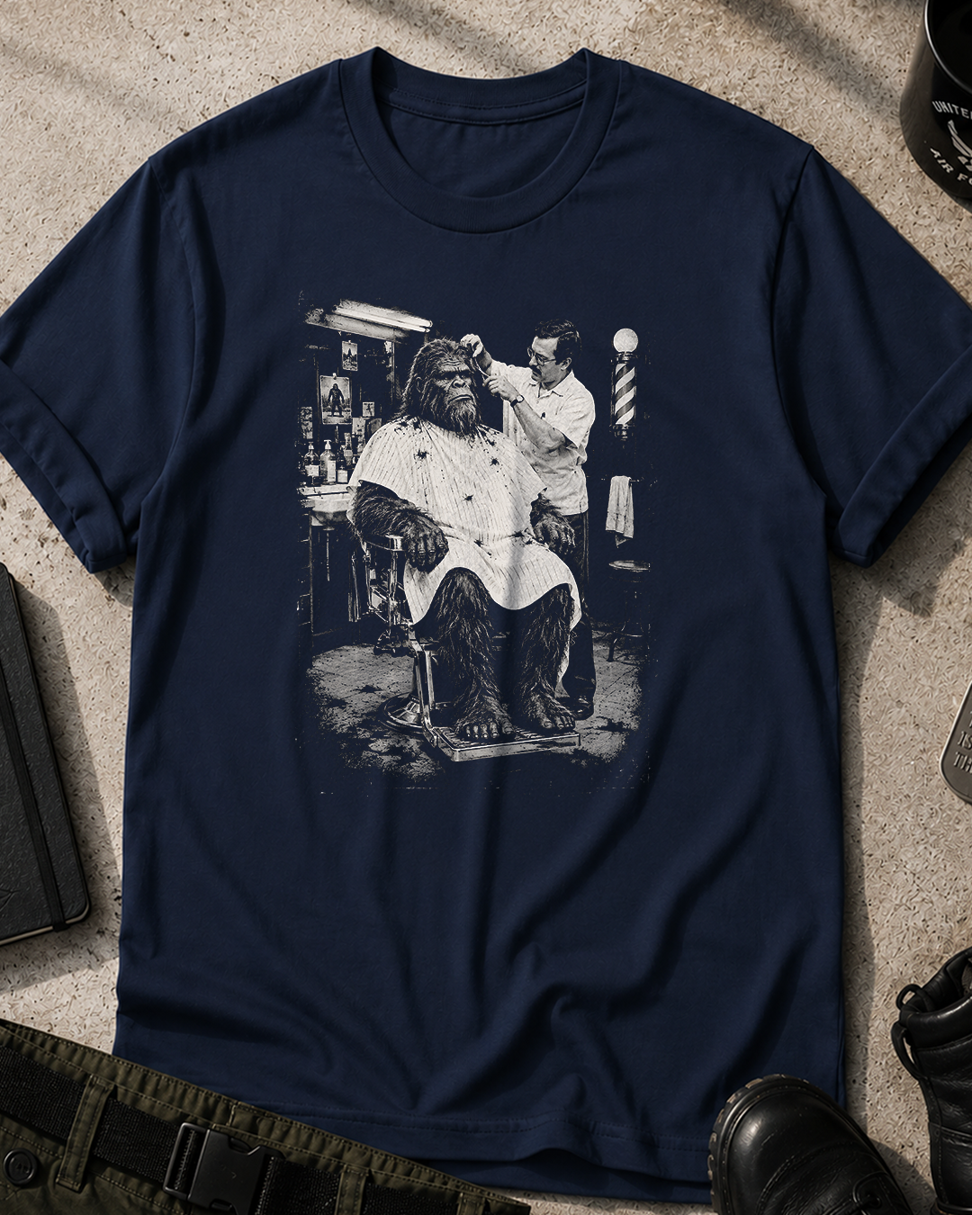 Barbershop Bigfoot T‑Shirt