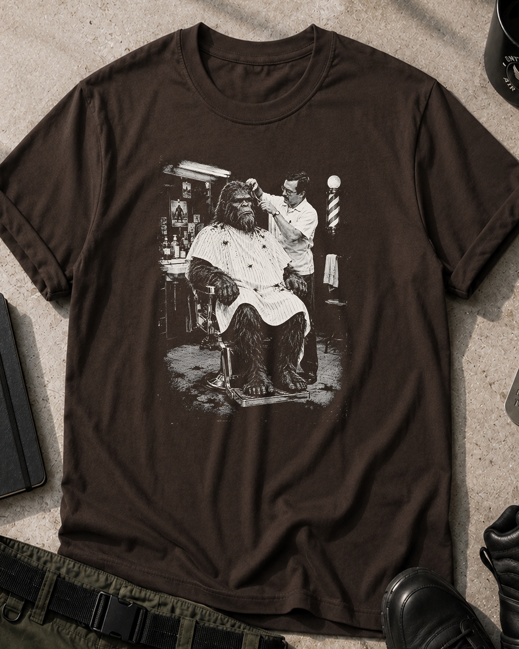 Barbershop Bigfoot T‑Shirt