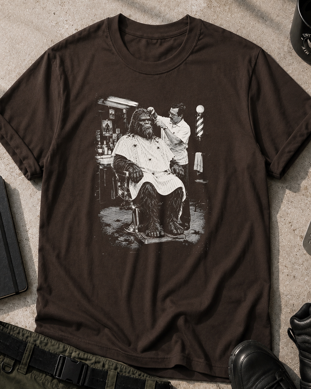Barbershop Bigfoot T‑Shirt