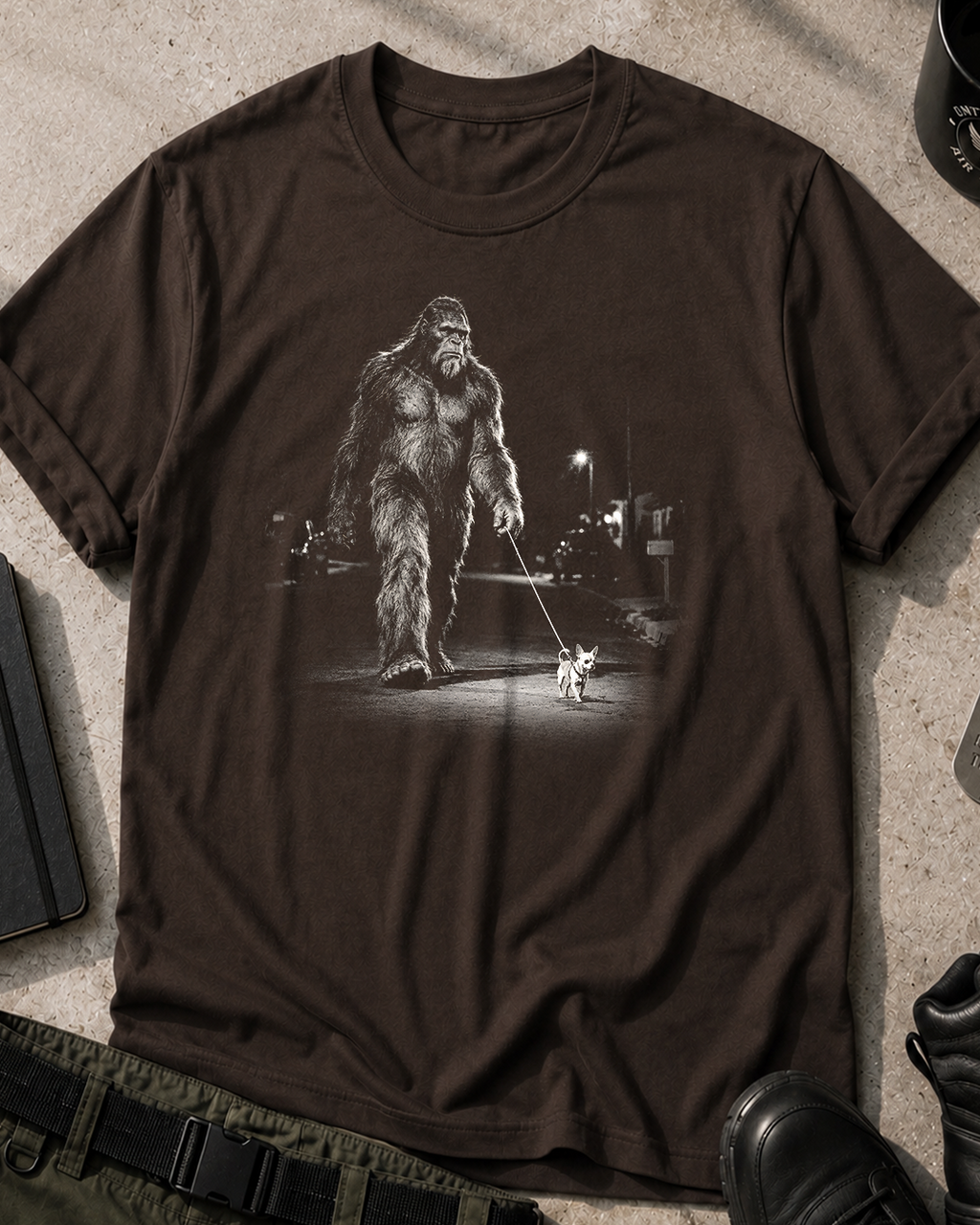Bigfoot Dog Walk T-Shirt