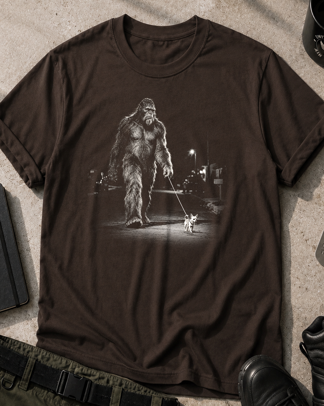 Bigfoot Dog Walk T-Shirt