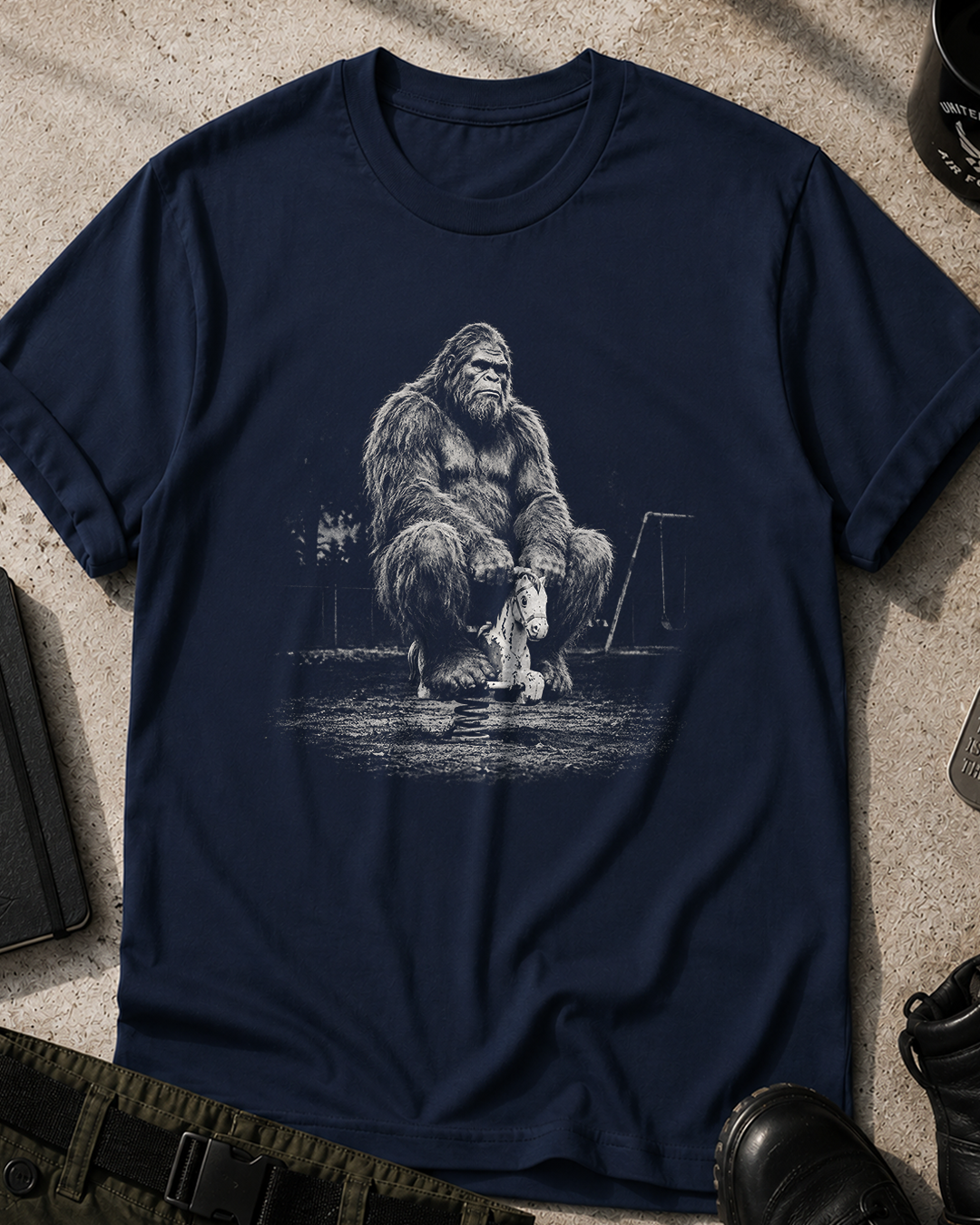 Bigfoot Rocking Horse T-Shirt
