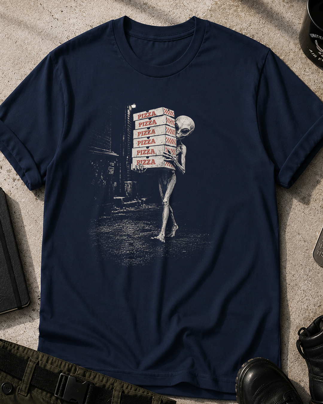 Alien Pizza Delivery T-Shirt