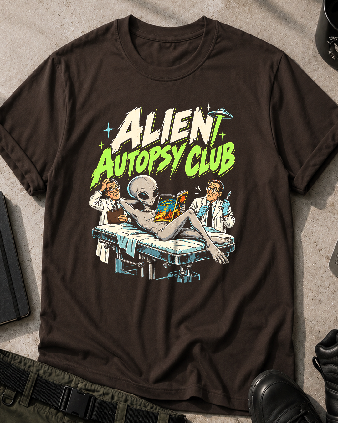 Alien Autopsy Club Graphic T-Shirt