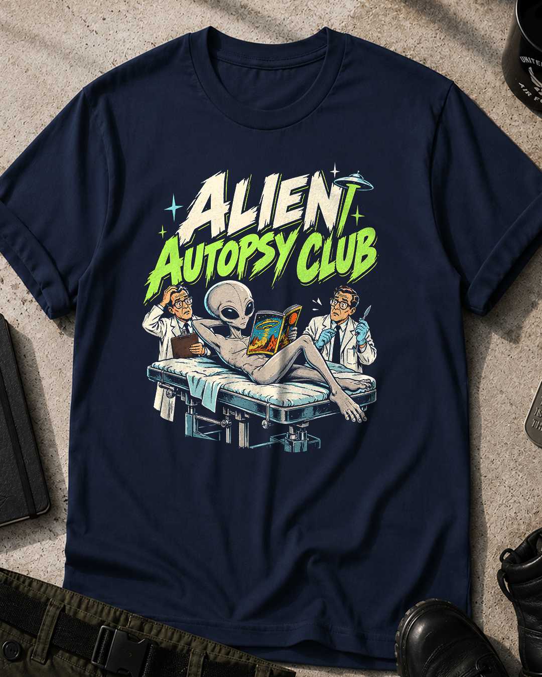 Alien Autopsy Club Graphic T-Shirt