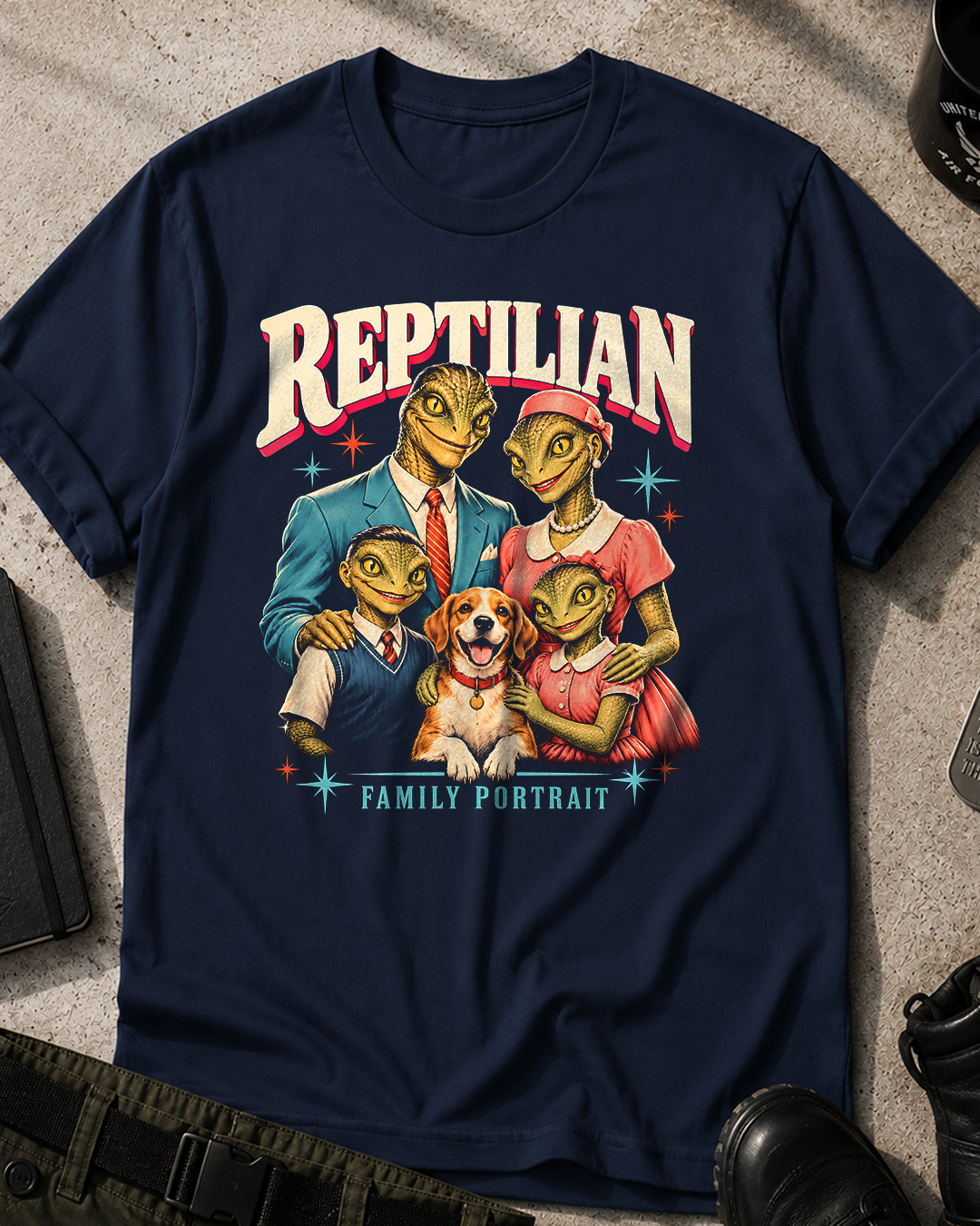 Reptilian Family Portrait T-Shirt