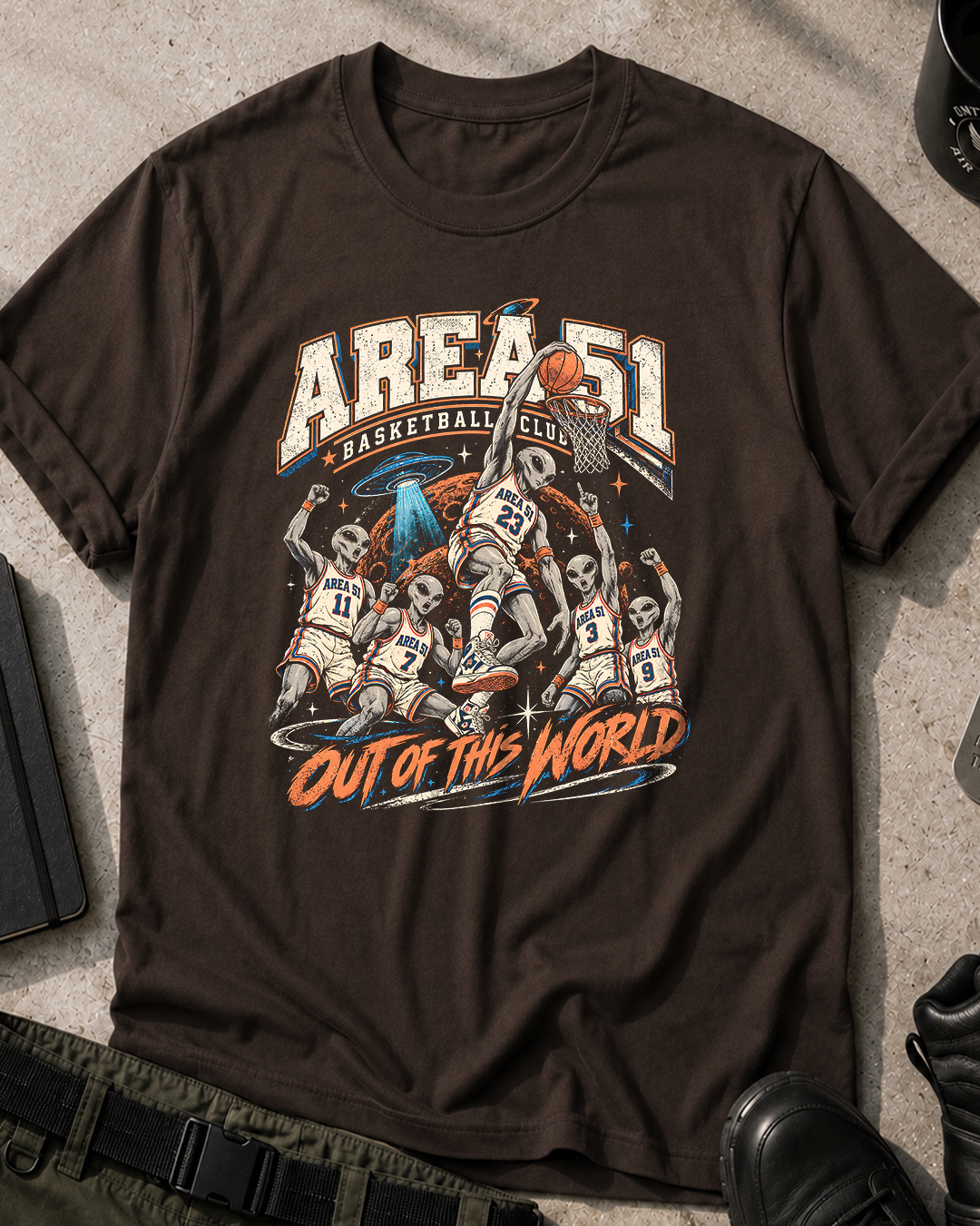 Area 51 Out of This World Basketball T-Shirt