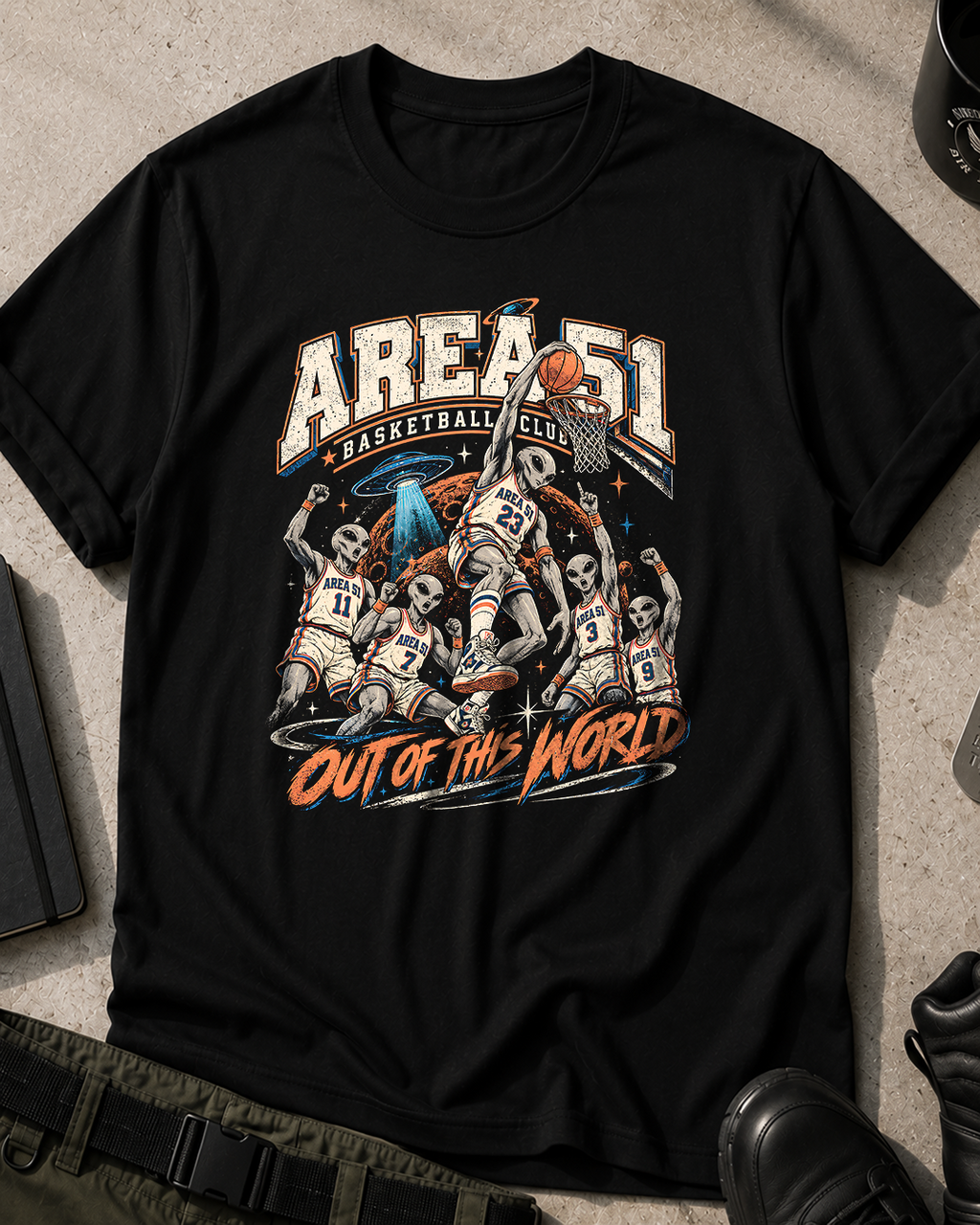 Area 51 Out of This World Basketball T-Shirt