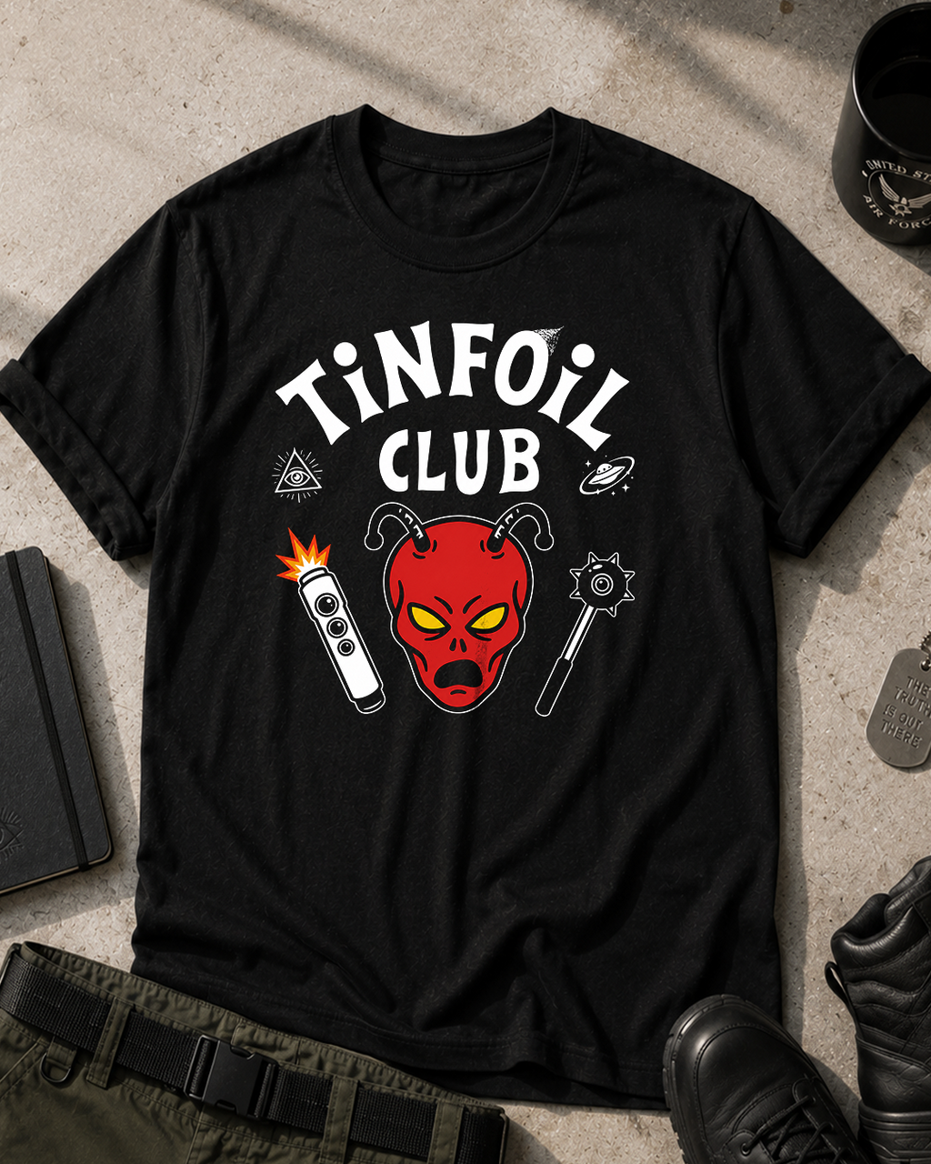 Tinfoil Club Hellfire T-Shirt Printify