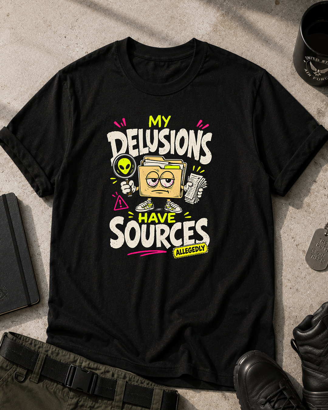 My Delusions Have Sources T-Shirt Printify