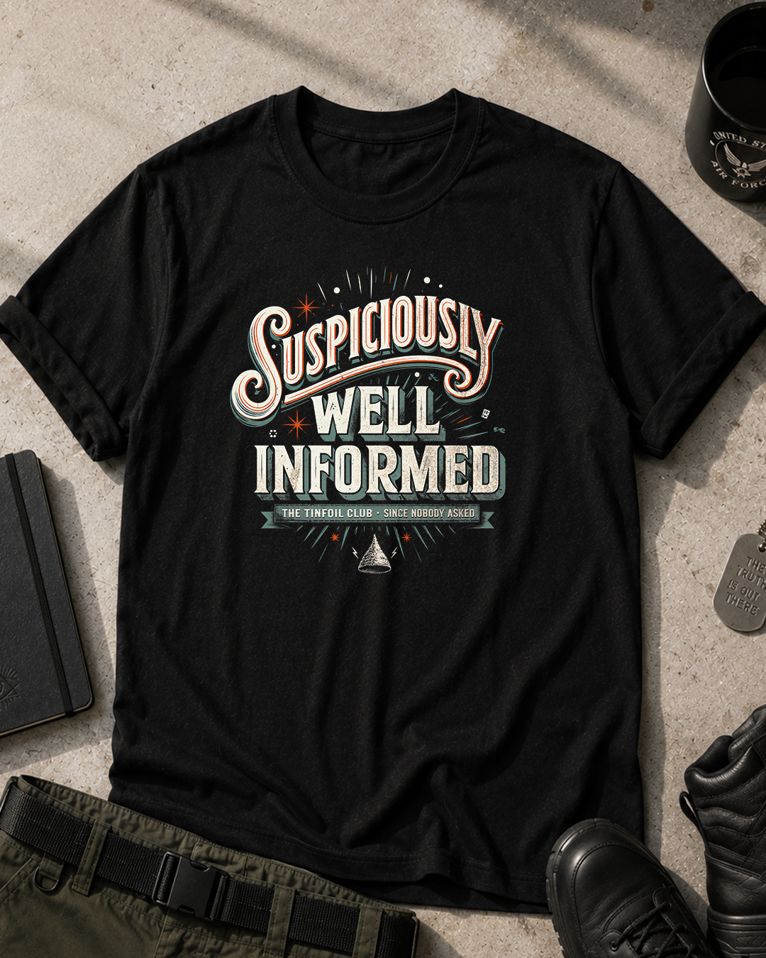 Suspiciously Well Informed T-Shirt