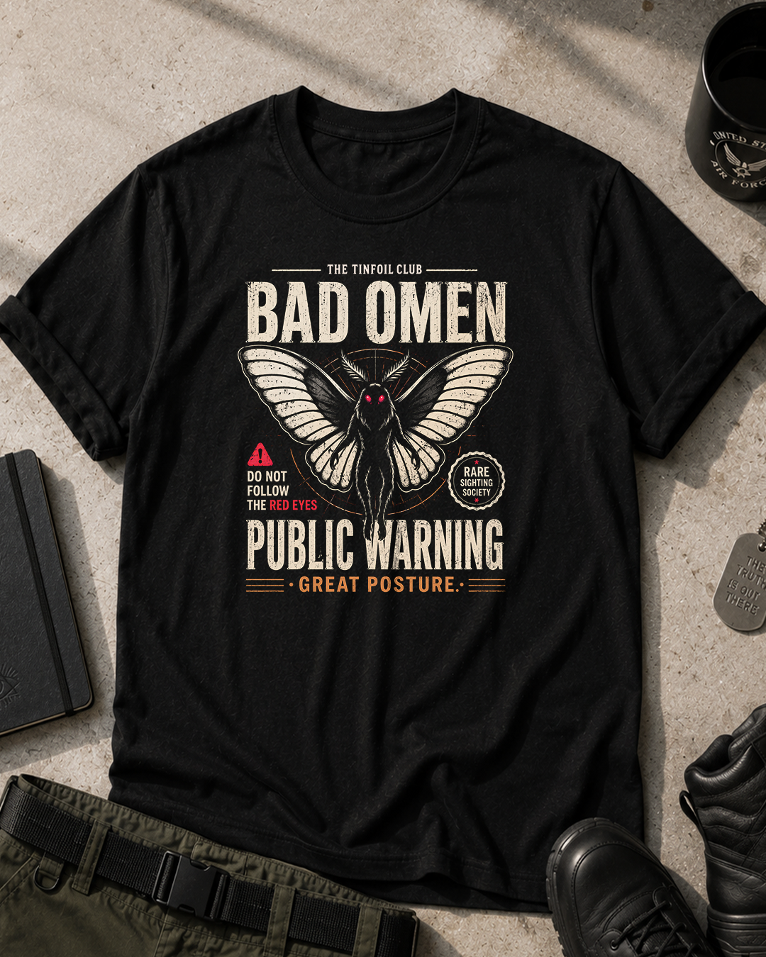 Mothman Bad Omen T-Shirt