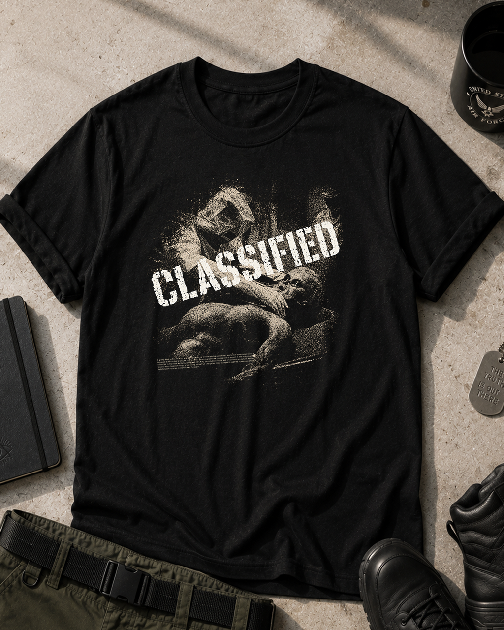Roswell Alien Classified T-Shirt Printify